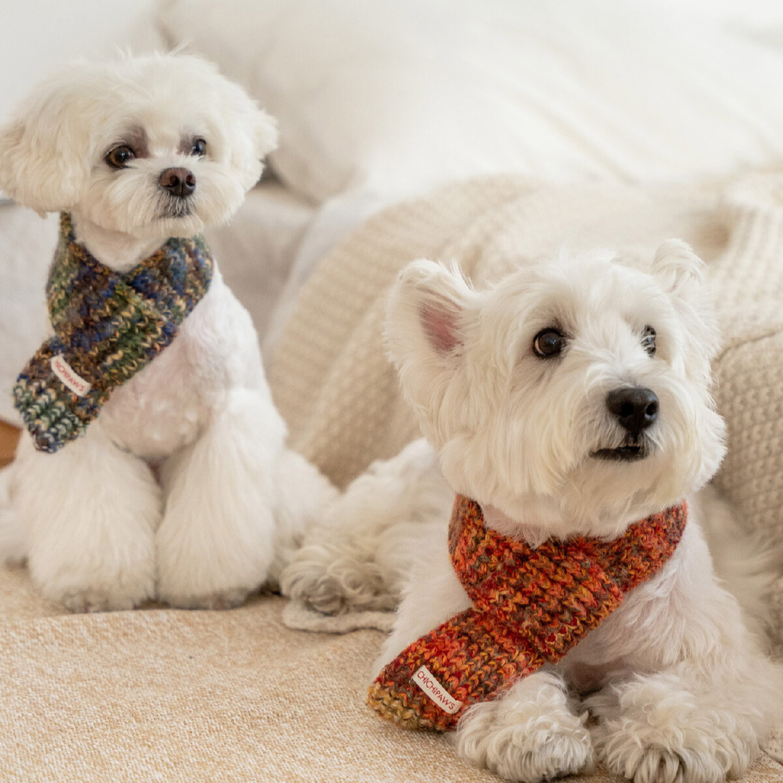Classic Dog Knit Scarf