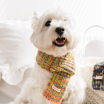 Classic Dog Knit Scarf
