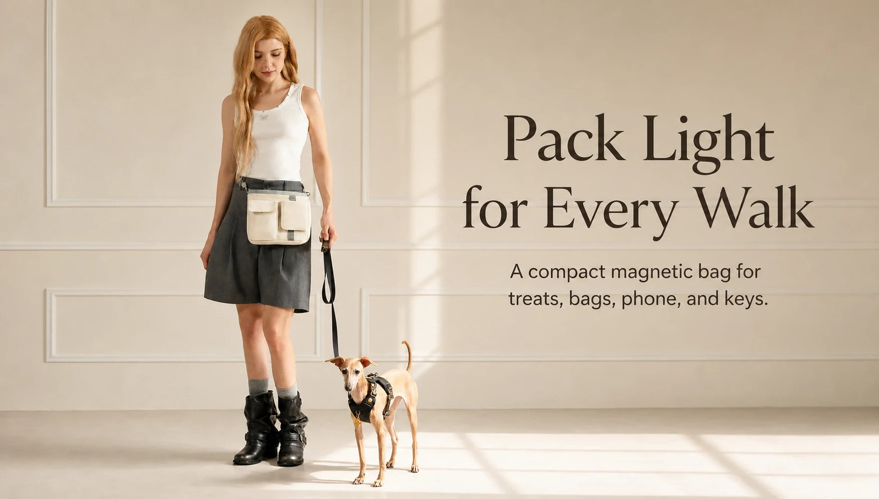 Pawsbetter Magnetic-Closure Dog Walking Bag, compact treat and essentials bag for dog walks, mobile hero imageslider_item_BmkYpU
