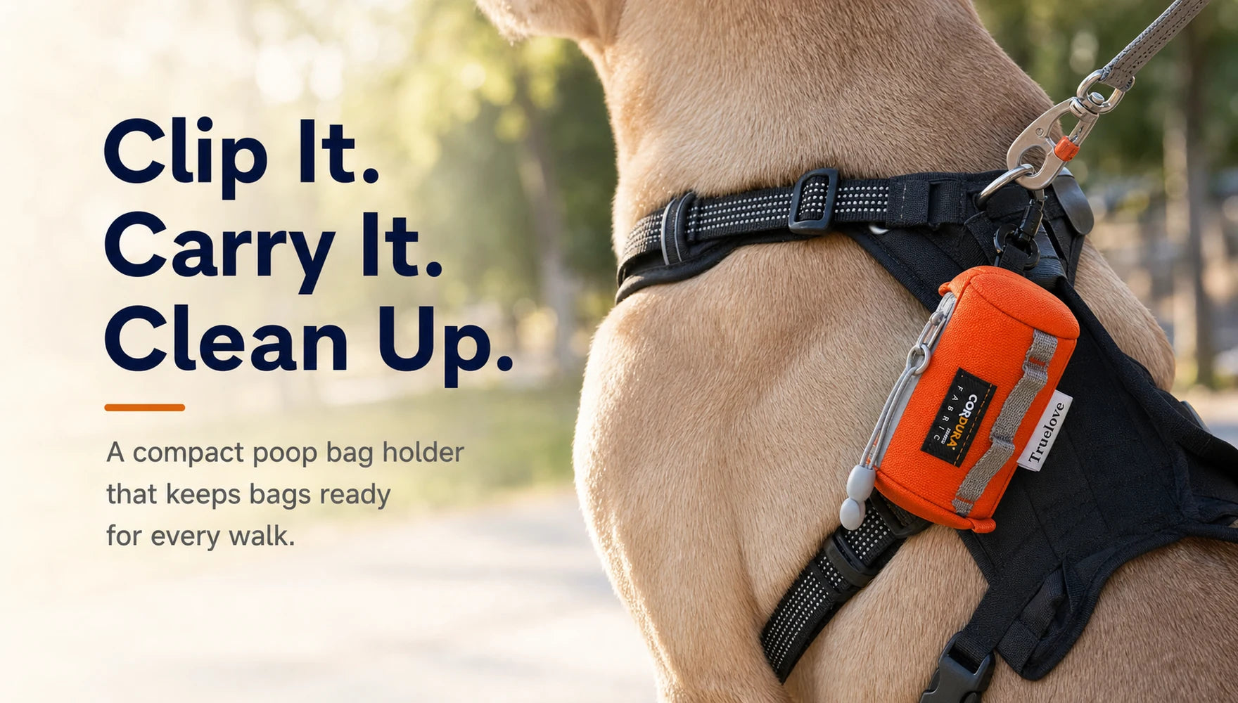 Pawsbetter Keychain Dog Waste Bag Holder, compact clip-on poop bag holder for dog walks, kv mobile clip carry clean upslider_item_BmkYpU