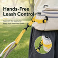 Pawsbetter Leash-Ready Dog Walking Waist Bag, hands-free waist bag with divided storage for dog walks, hands free leash control feature detail