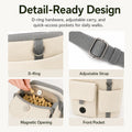 Pawsbetter Magnetic-Closure Dog Walking Bag, compact treat and essentials bag for dog walks, detail ready design feature detail
