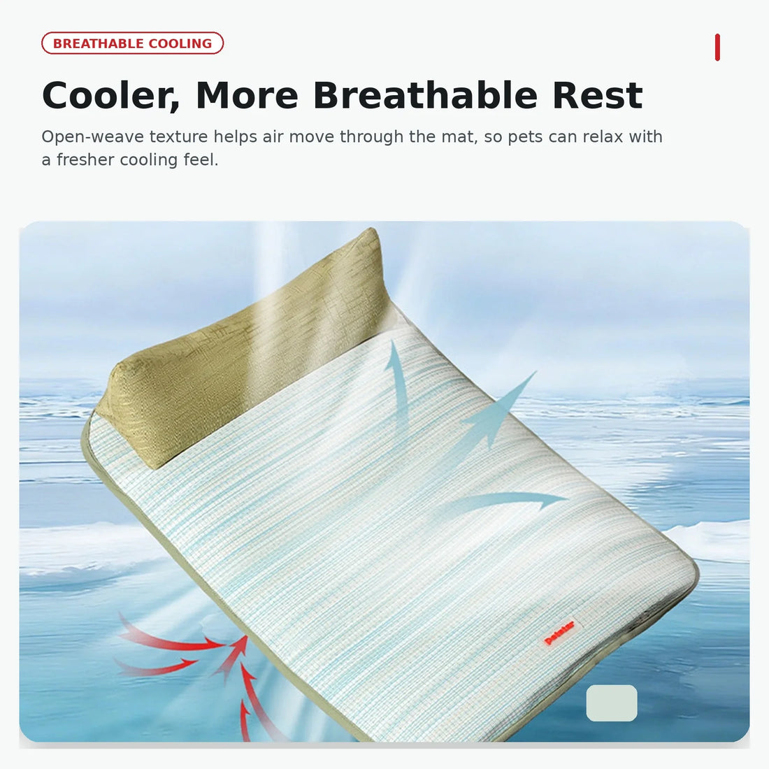 Rattan-Weave Dog Cooling Mat