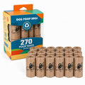 Coffee-scented biodegradable dog poop bags for daily dog walks, 270-count 18-roll pack SKU image