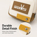 Pawsbetter Clip-On Dog Waste Bag Holder, compact square poop bag holder for leashes and walking bags, durable detail finish feature detail