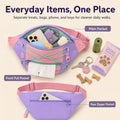 Pawsbetter Magnetic-Closure Dog Walking Bag, compact treat and essentials bag for dog walks, everyday items one place feature detail