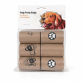 Coffee-scented biodegradable dog poop bags for daily dog walks, six-roll pouch SKU image