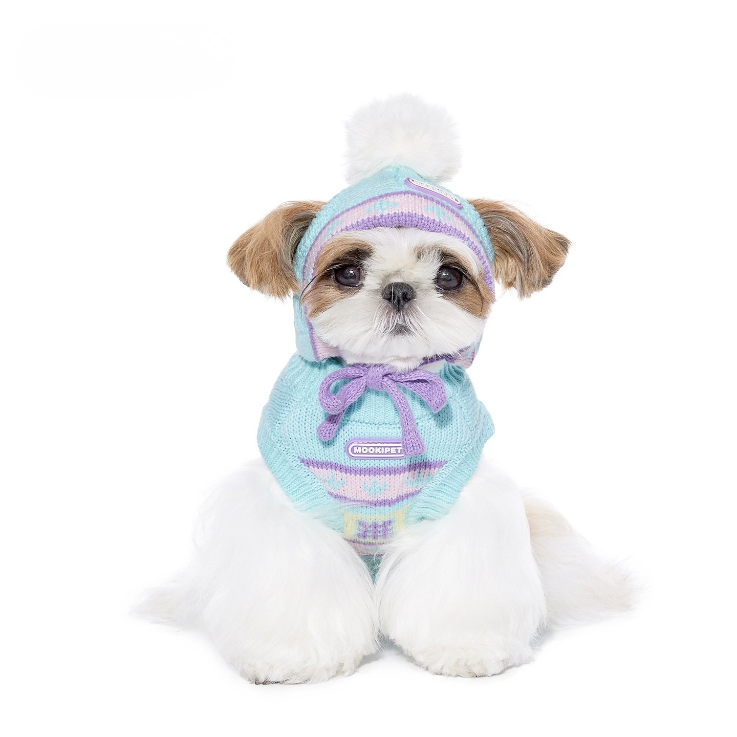Dog Winter Beanie with Ear Holes