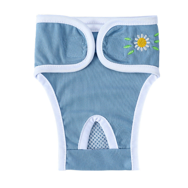 Dog Washble Male&Female Diaper blue