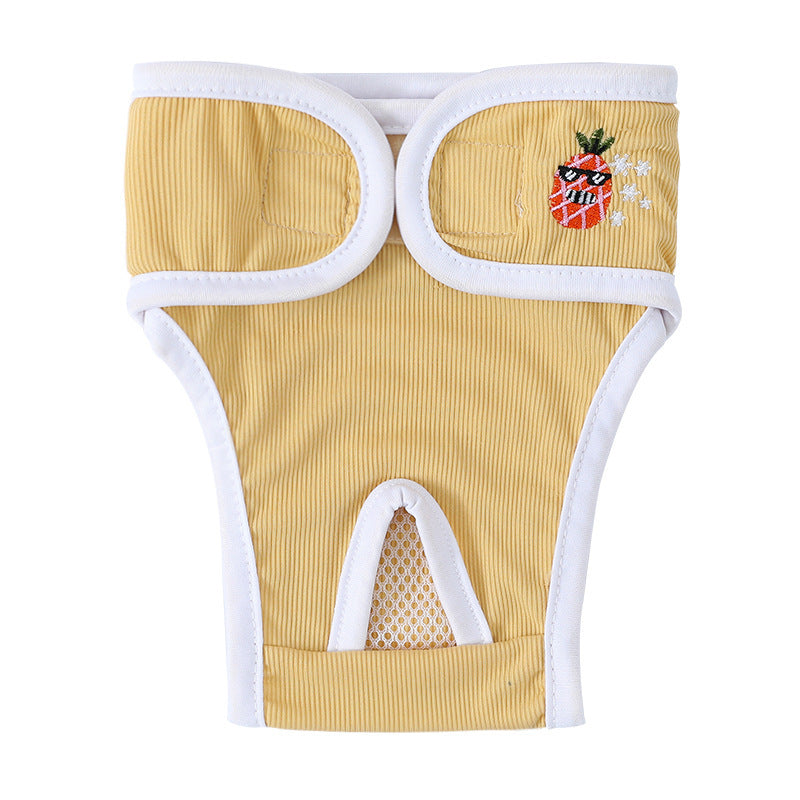 Dog Washble Male&Female Diaper yellow