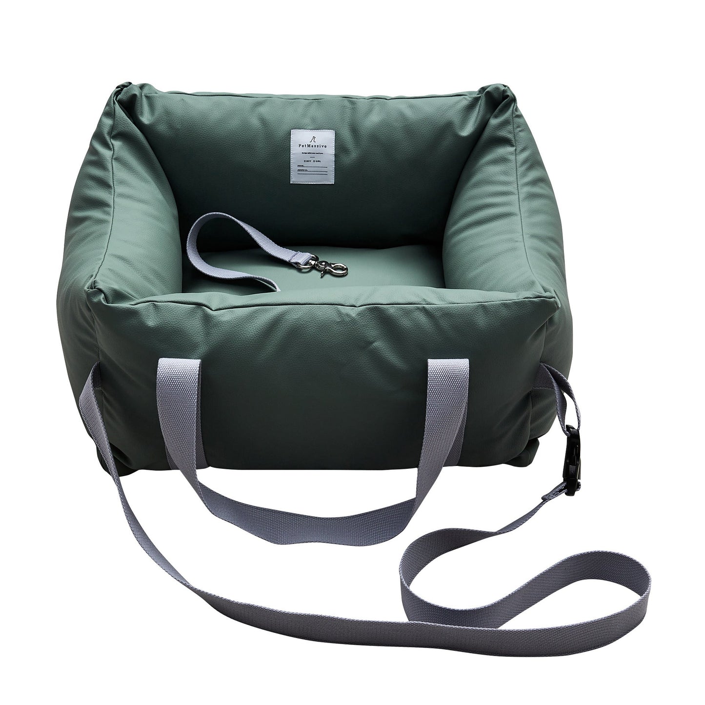 1 seat green dog car seat for small dogs