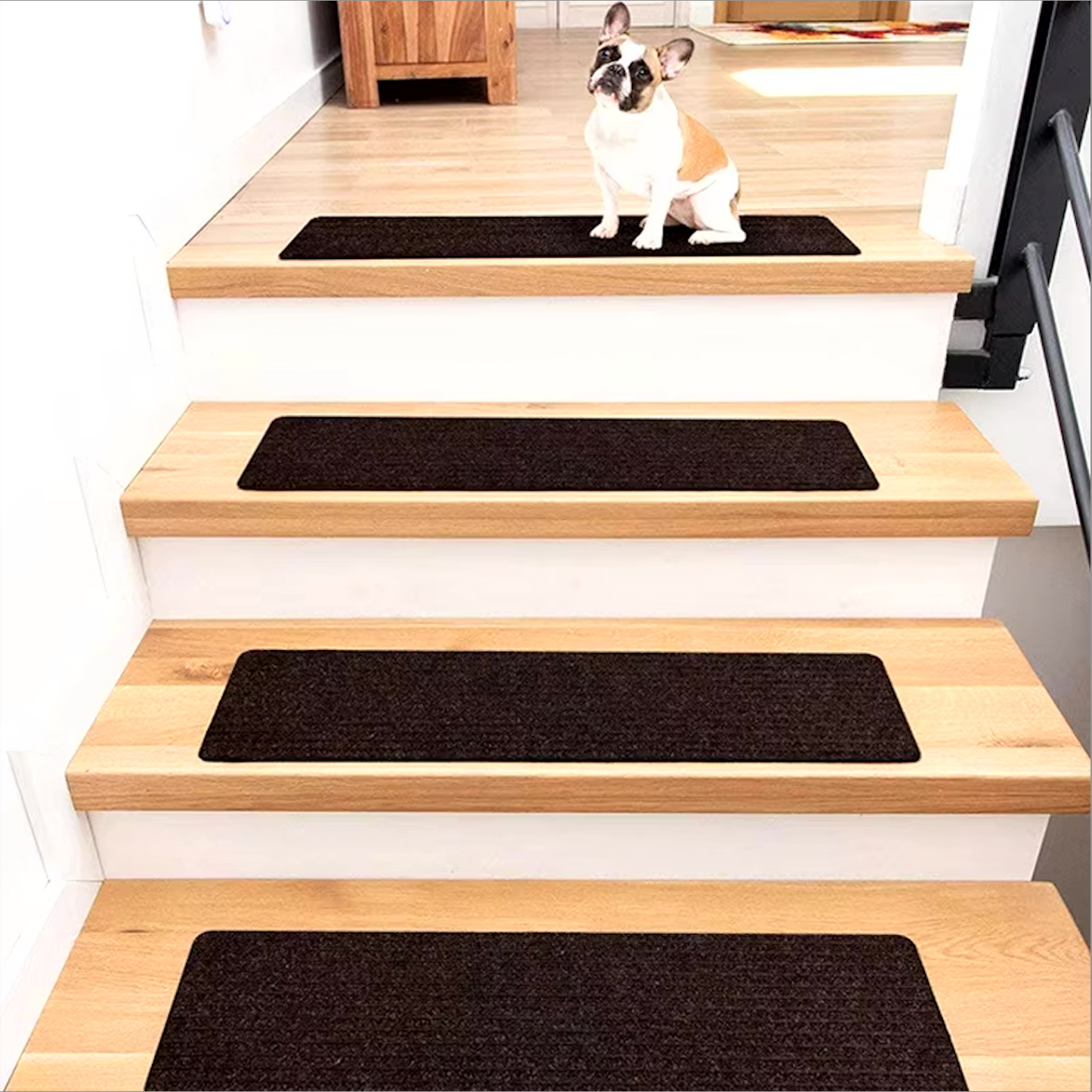 Non-Slip Carpet Mat for Wooden Steps black